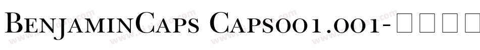 BenjaminCaps Caps001.001字体转换